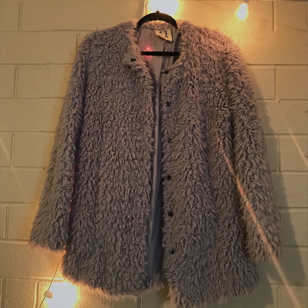 Faux fur coat